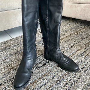 Lamica Lace Up Back Knee High  Italian Boots